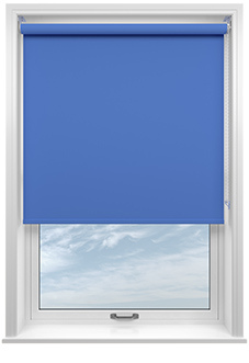 Palermo (Blackout), Bluebell - Motorised Roller Blind